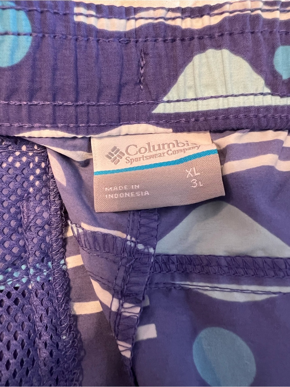 Columbia Sandy River II Printed Shorts NWT Purple Outdoor Hiking Size XL - Picture 8 of 8